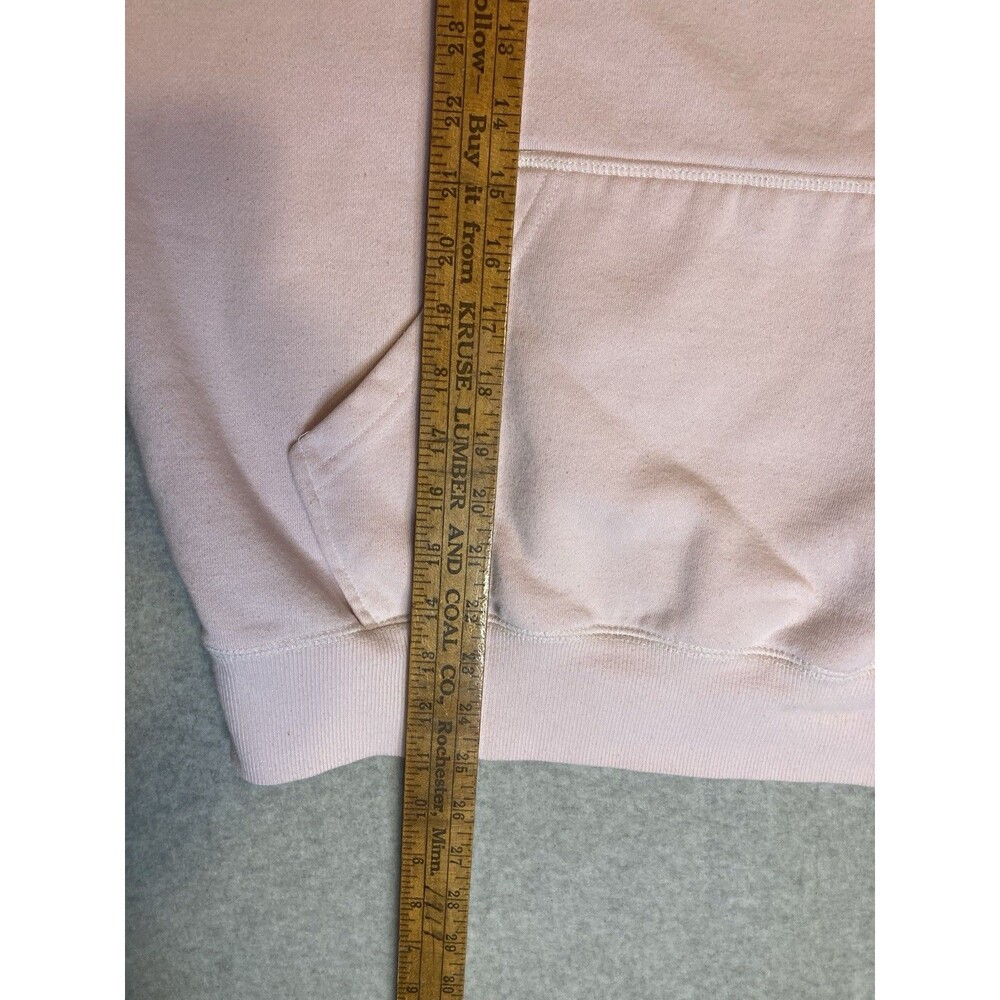 Coca-Cola W Sz XXL Pink Hoodie Oversized Retro Red Stitched Felt Logo Coquette - Picture 15 of 16